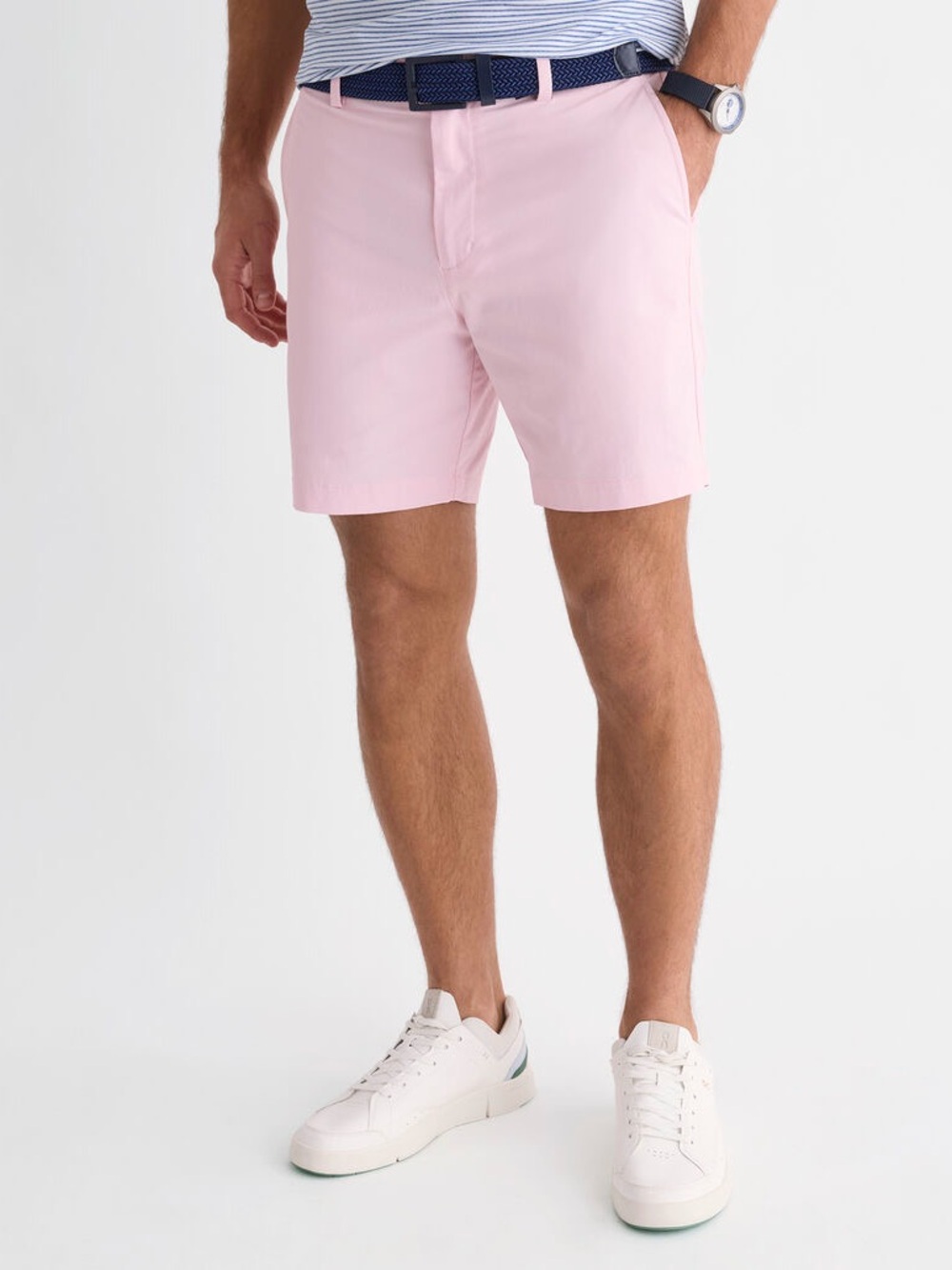 Vineyard Vines On-The-Go Performance Shorts 7" Stretch Golf Casual 42 Pink Drink